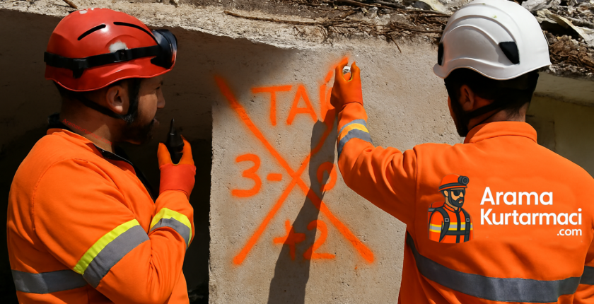 Enkazda Bina İşaretlemesi Nasıl Yapılır ? Enkazda Bina İşaretlemesi Nasıl Yapılır ?