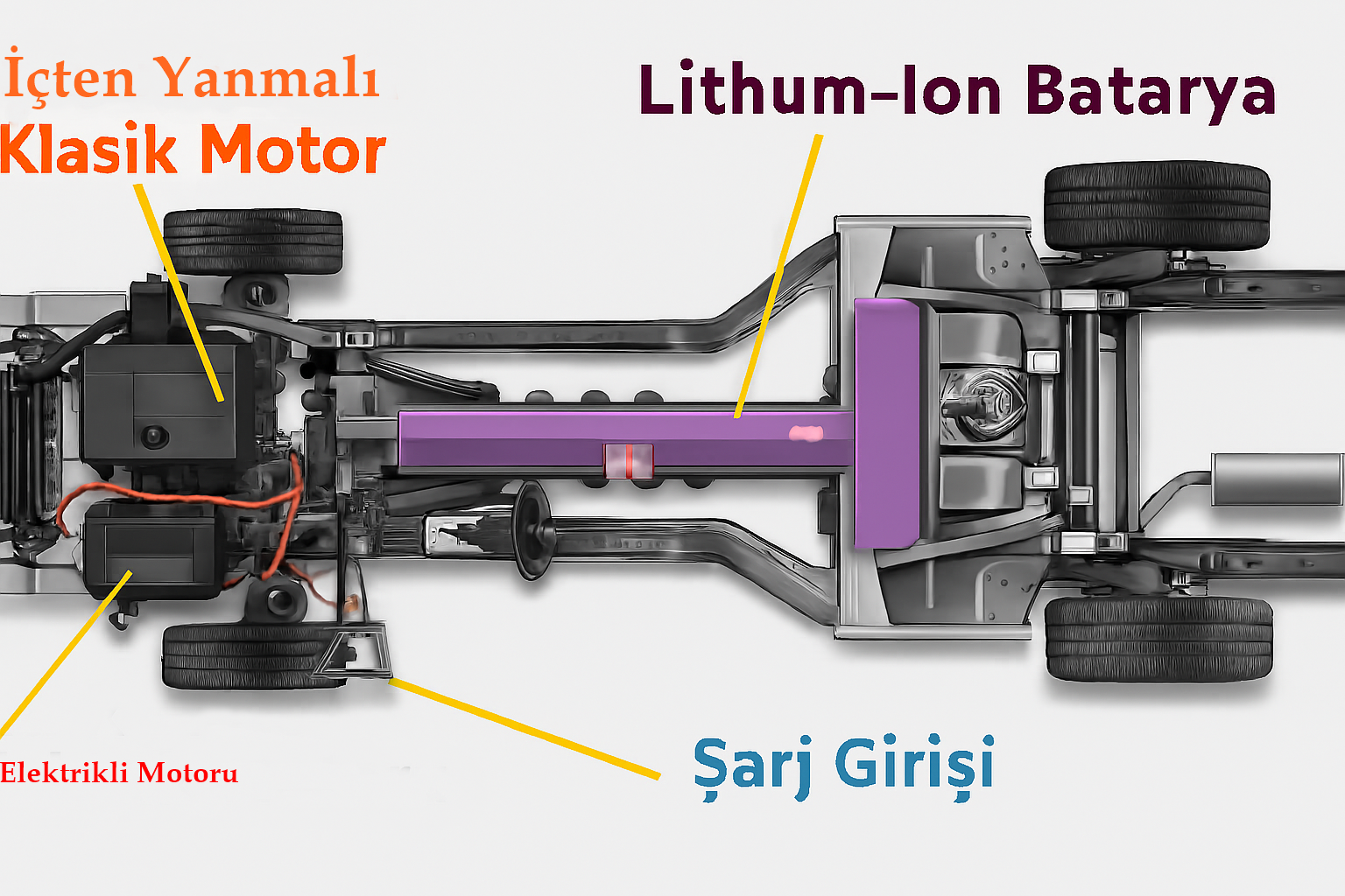 Hibrit Araç Şeması