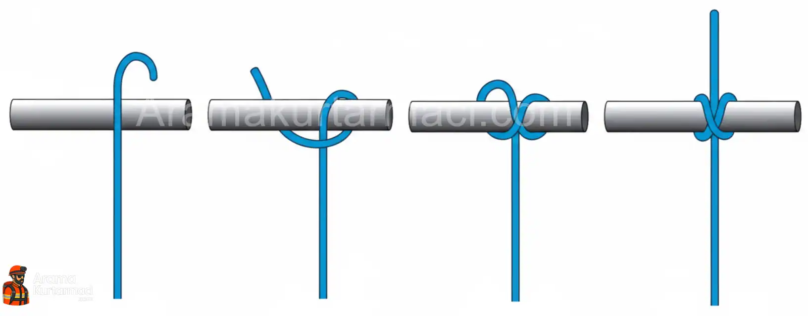 Dağcılıkta Kullanılan Düğümler Nelerdir ? 9 Düğüm 9 Tam Kazık Düğümü Nedir Nasıl Yapılır