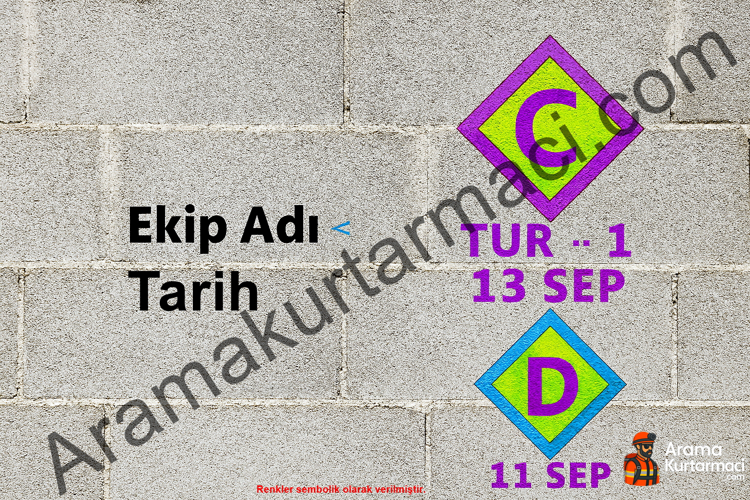 Enkazda Bina İşaretlemesi Nasıl Yapılır ? 4 Temiz Alan İşaretlemesi Nasıl Yapılır